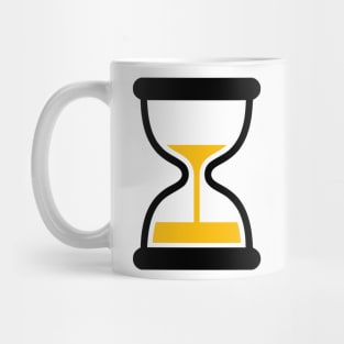 Sandglass Hourglass Running Out of Time Icon Emoticon Mug